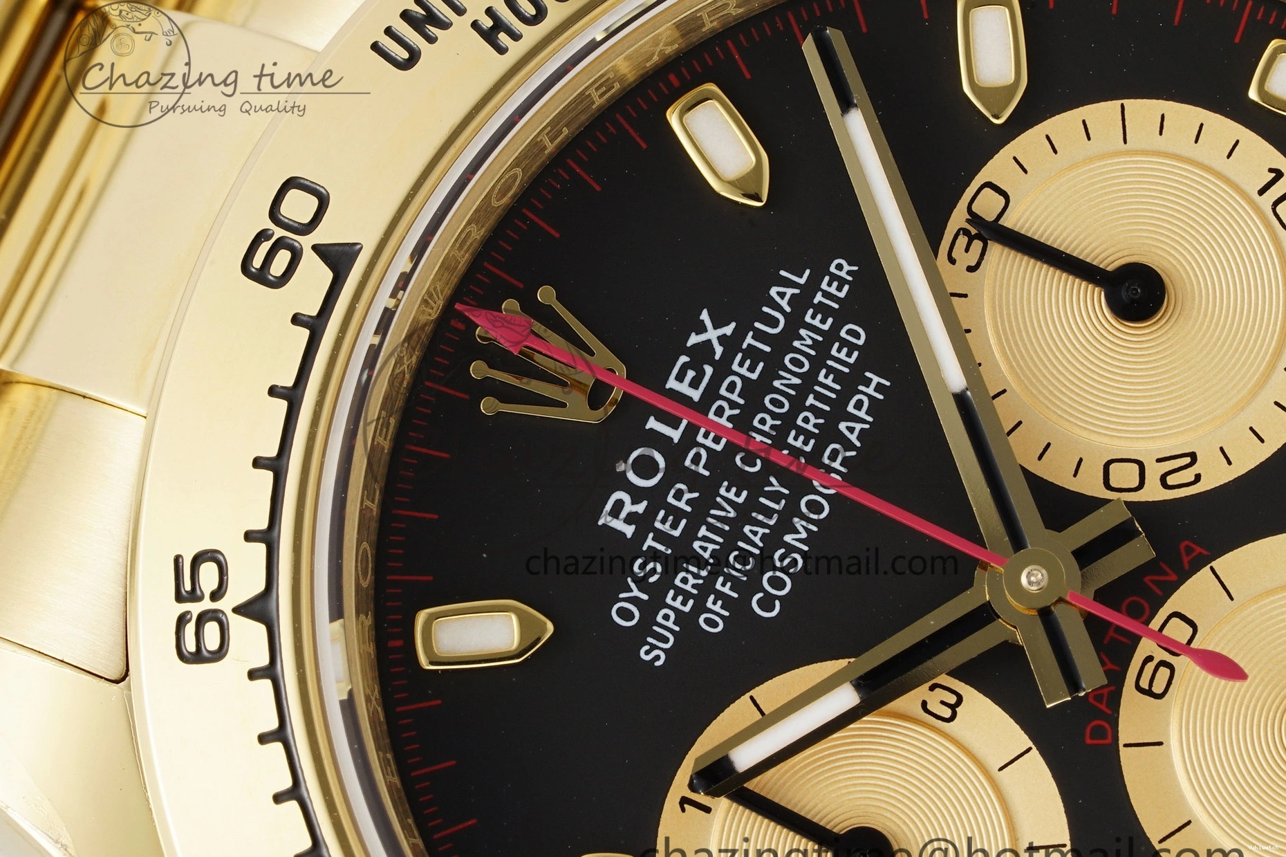 1:1 BTF Best SA4130 Daytona Black YG Bracelet Edition on 116508 YG Dial 0109